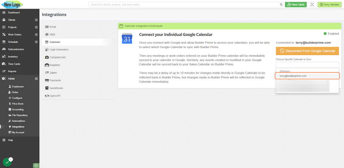 Google and outlook calendar integration